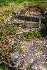 Worn medieval steps