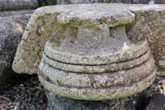 A beautifully carved column base