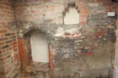 Brick niches in the cellar