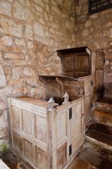 The 18th-century reading desk and pulpit