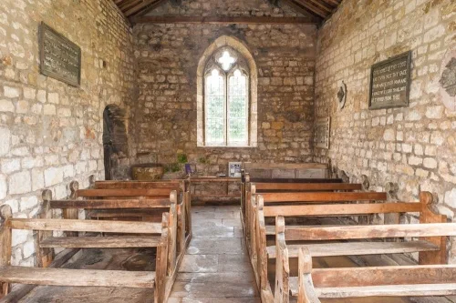 The very simple church interior