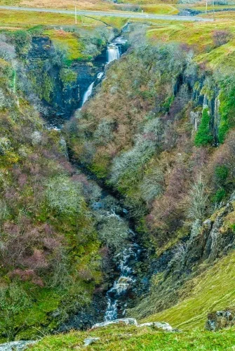 Lealt Falls and Gorge from the viewing area