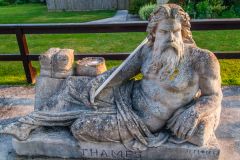 The statue of Father Thames at St Johns Lock