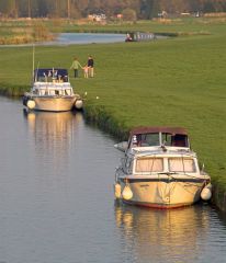 Boats on the River Thames at Lechlade