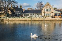 The Riverside pub is a local landmark