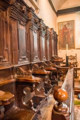 Leckford, St Nicholas Church, Another look at the 16th century stalls