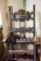 Leckford, St Nicholas Church, 16th century sanctuary chair