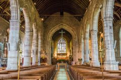 The church interior, looking east
