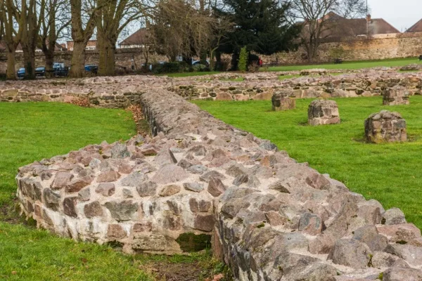 The abbey foundation walls