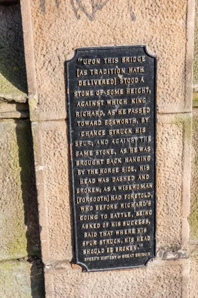 The soothsayer's story plaque
