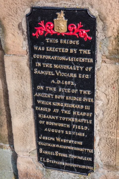 The eastern dedication plaque