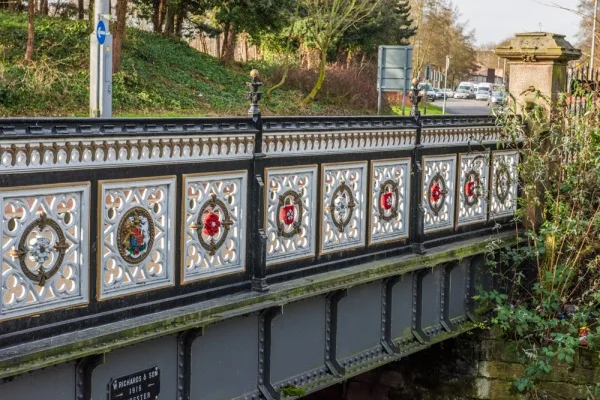 The bridge from the north