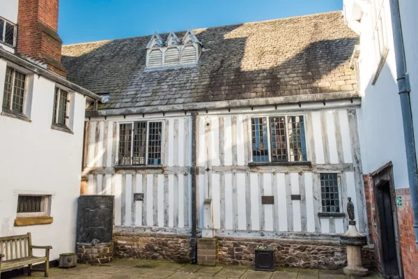 The timber-framed courtyard