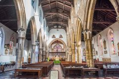 Looking down the nave