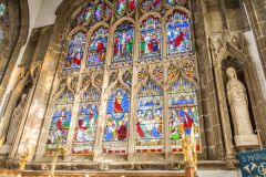 The colourful east window