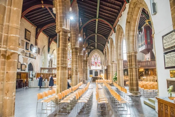 Looking down the nave