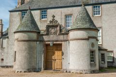 Leith Hall, The turreted front entrance