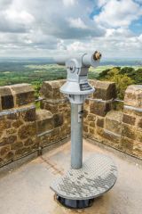 A viewing telescope atop the Tower