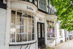 Historic shop fronts on West Street