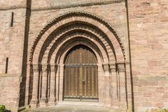 The 12th-century west doorway