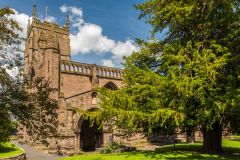 The priory church from the south-west