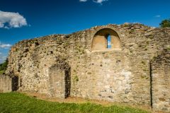 Outside wall of the abbey kitchen