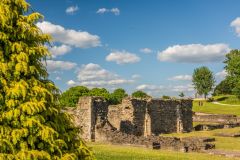 The abbey ruins from the Monk's Garden
