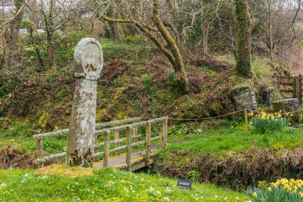 The medieval churchyard cross
