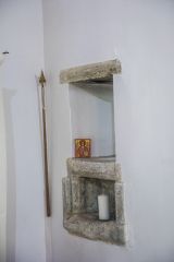 Remains of a Norman piscina