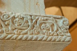 12th century carving, chancel arch