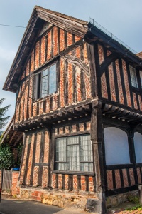 Medieval half-timbered cottage, Church Lane