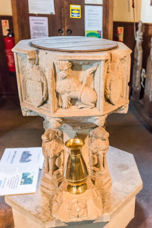The 14th century octagonal font