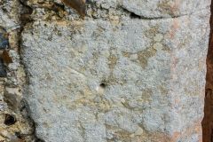 Medieval scratch dial on the priest's door