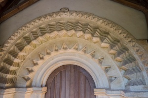 The Norman carved doorway