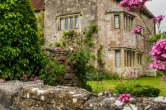 A side view of the house