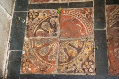 Another of the medieval floor tiles