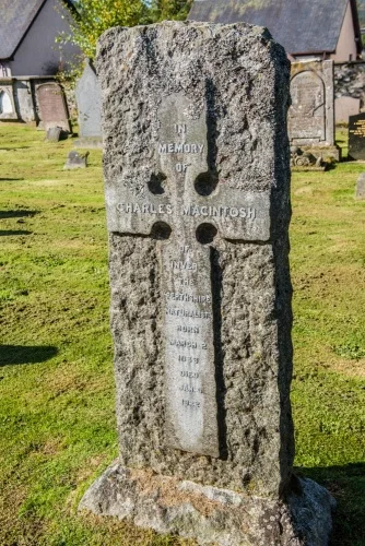 Naturalist Charles MacIntosh's gravestone