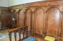 The chancel panelling