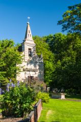 The church from the Ferrar House garden
