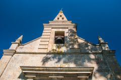 The west facade and bellcote