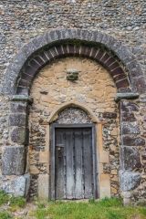 The entrance arch of the Saxon tower