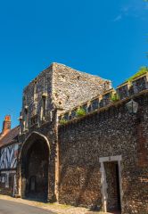 Walsingham Abbey, The 14th century Abbey gatehouse from High Street
