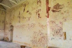 14th century wall paintings on the north wall