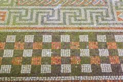 Geomtericx border on the Orpheus mosaic