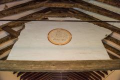 Llanbadarn-y-Garreg, St Padarn Church, Painted Biblical text facing the altar