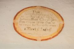 Llanbadarn-y-Garreg, St Padarn Church, A closer look at the painted Biblical text