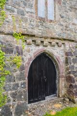 The 15th-century tower doorway
