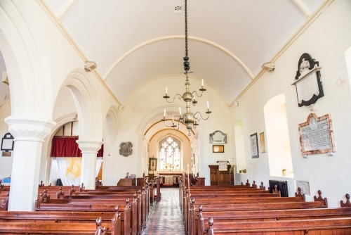 The church interior