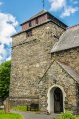 Llanidloes, St Idloes Church, The 14th century west tower