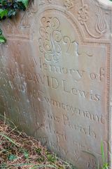 David Lewis gravestone, c. 1783